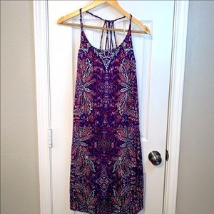 Athleta Aqualuxe Purle Floral Swim Dress